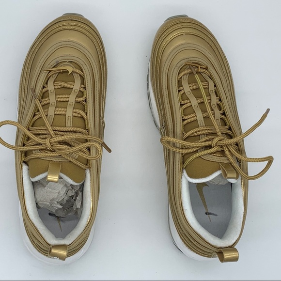 Nike Air Max 97 Metallic Gold Women's Running Sneakers - Picture 10 of 13